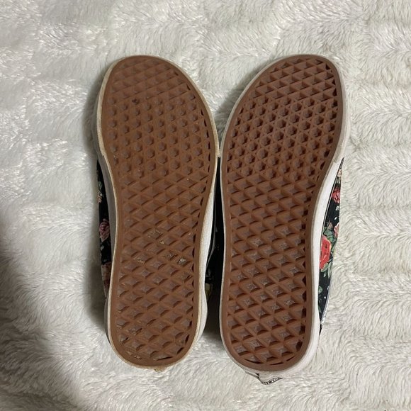 Vans Unisex Black Lace-Up Low Top Garden Floral Old Skool Sneaker Shoes M6/W7.5 - Picture 6 of 8